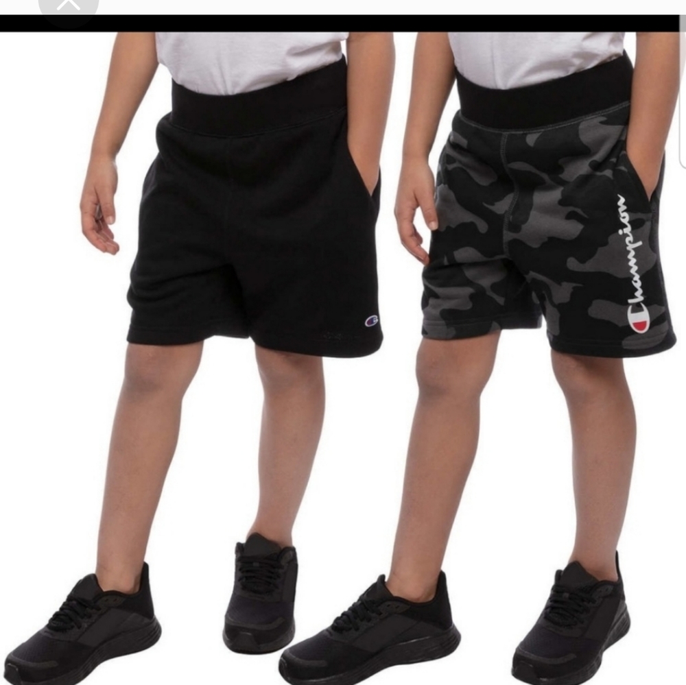 Champion Youth 2-pack Short, Black and Camo